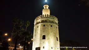 Torre del Oro, Paseo de Cristóbal Colón, Sevilla, España